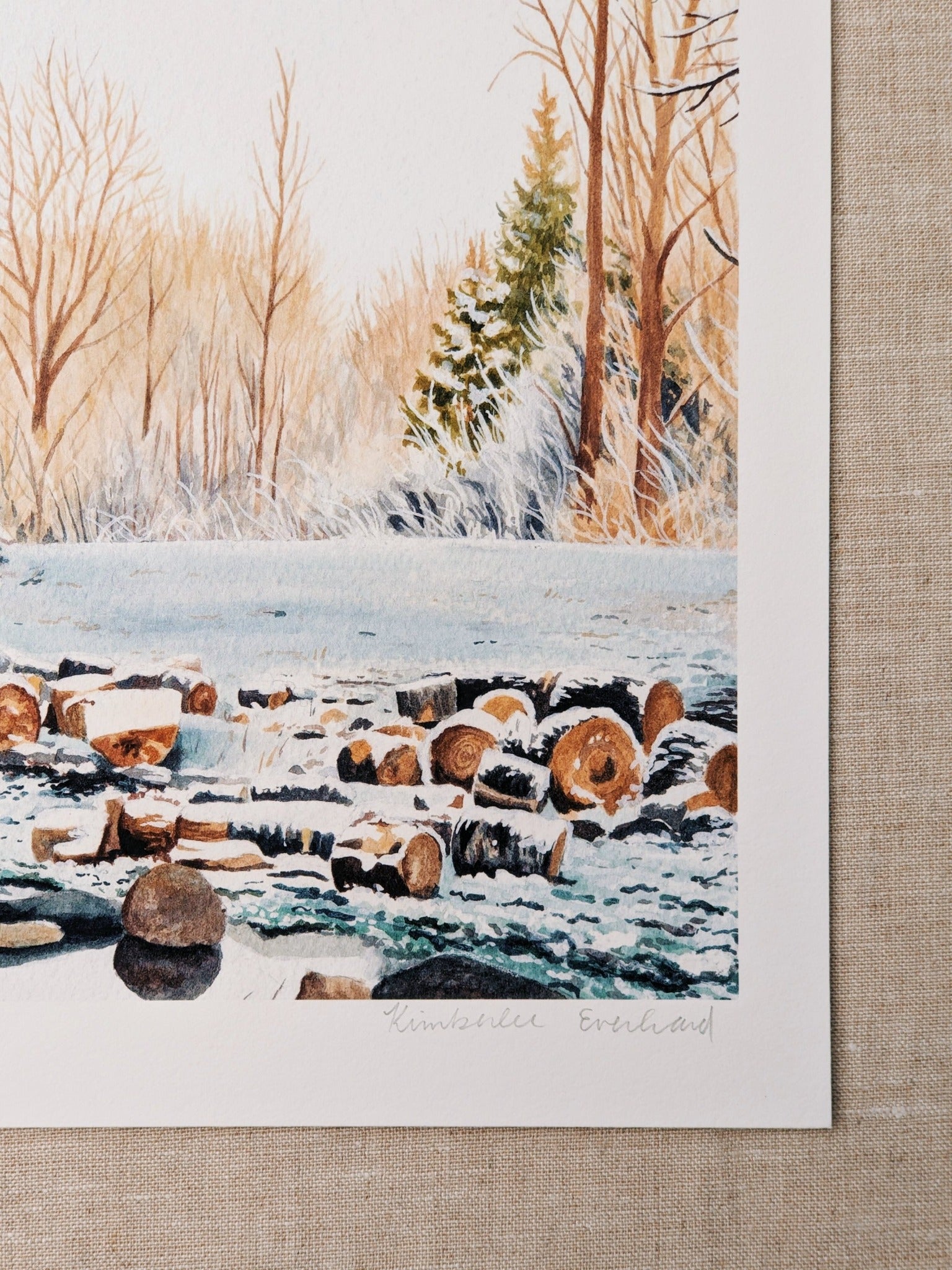 Winter Landscape no. 2 - Fine Art Print - Kim Everhard Art