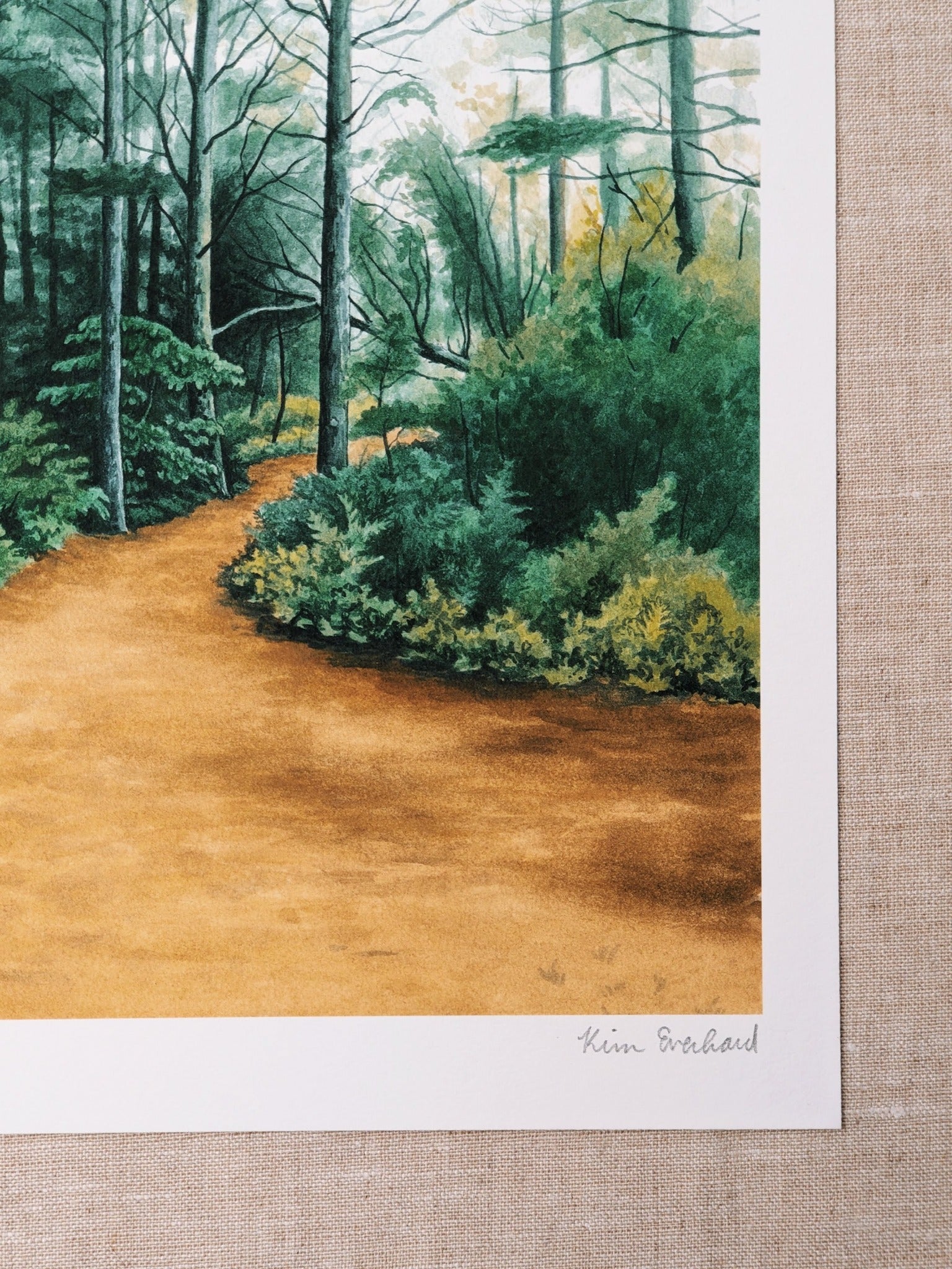 Pictured Rocks Path- Fine Art Print - Kim Everhard Art