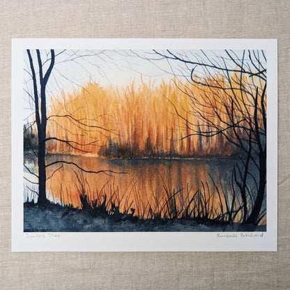 Sunrise Trees - Fine Art Print - Kim Everhard Art