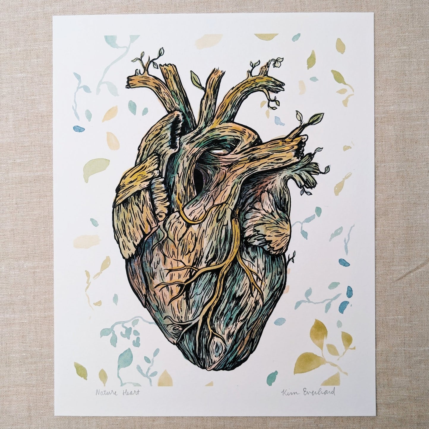 Nature Heart - Art Print - Kim Everhard Art