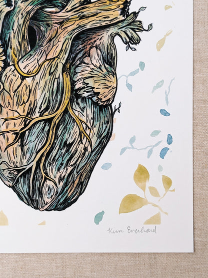 Nature Heart - Art Print - Kim Everhard Art