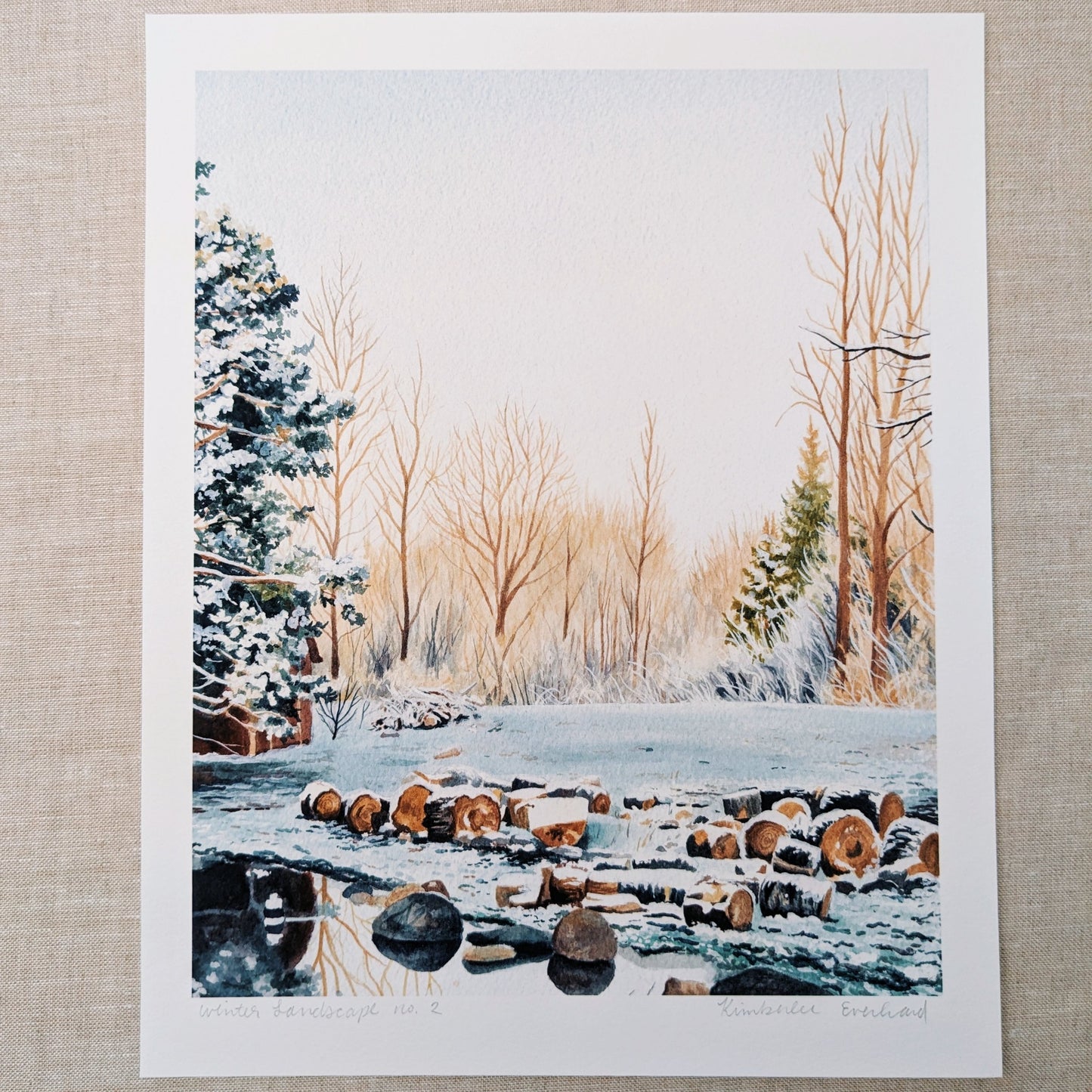 Winter Landscape no. 2 - Fine Art Print - Kim Everhard Art