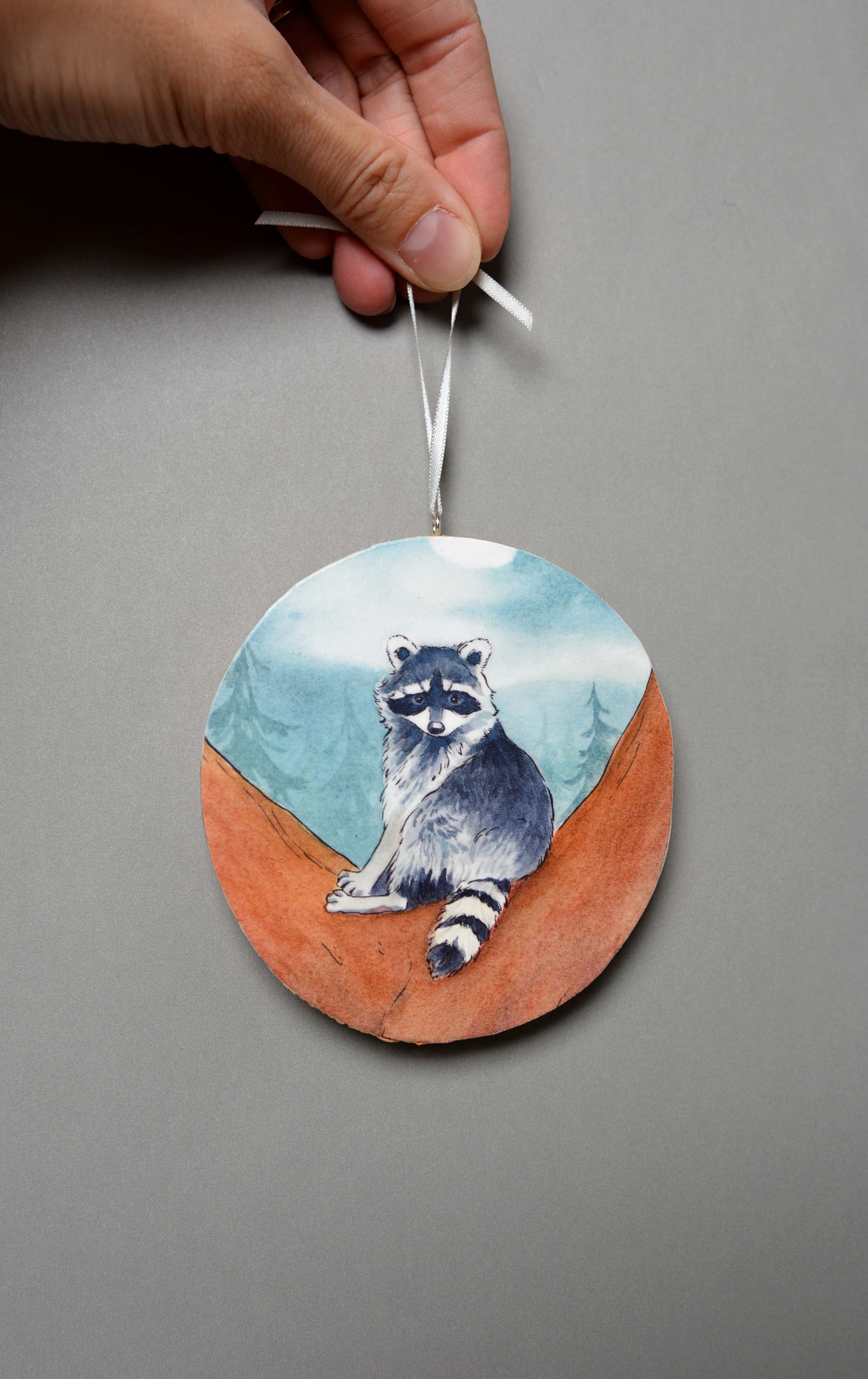 Raccoon - Ornament - Kim Everhard Art