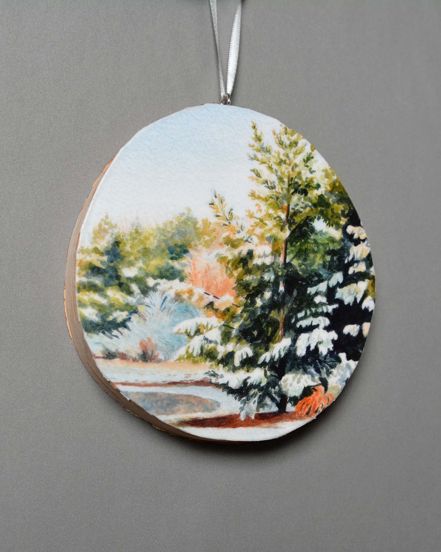 Snowy Pine - Ornament - Kim Everhard Art