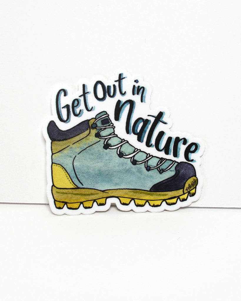 Get Out In Nature- vinyl sticker - Kim Everhard Art