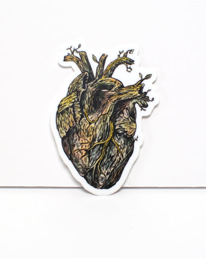 Nature Heart - vinyl sticker - Kim Everhard Art