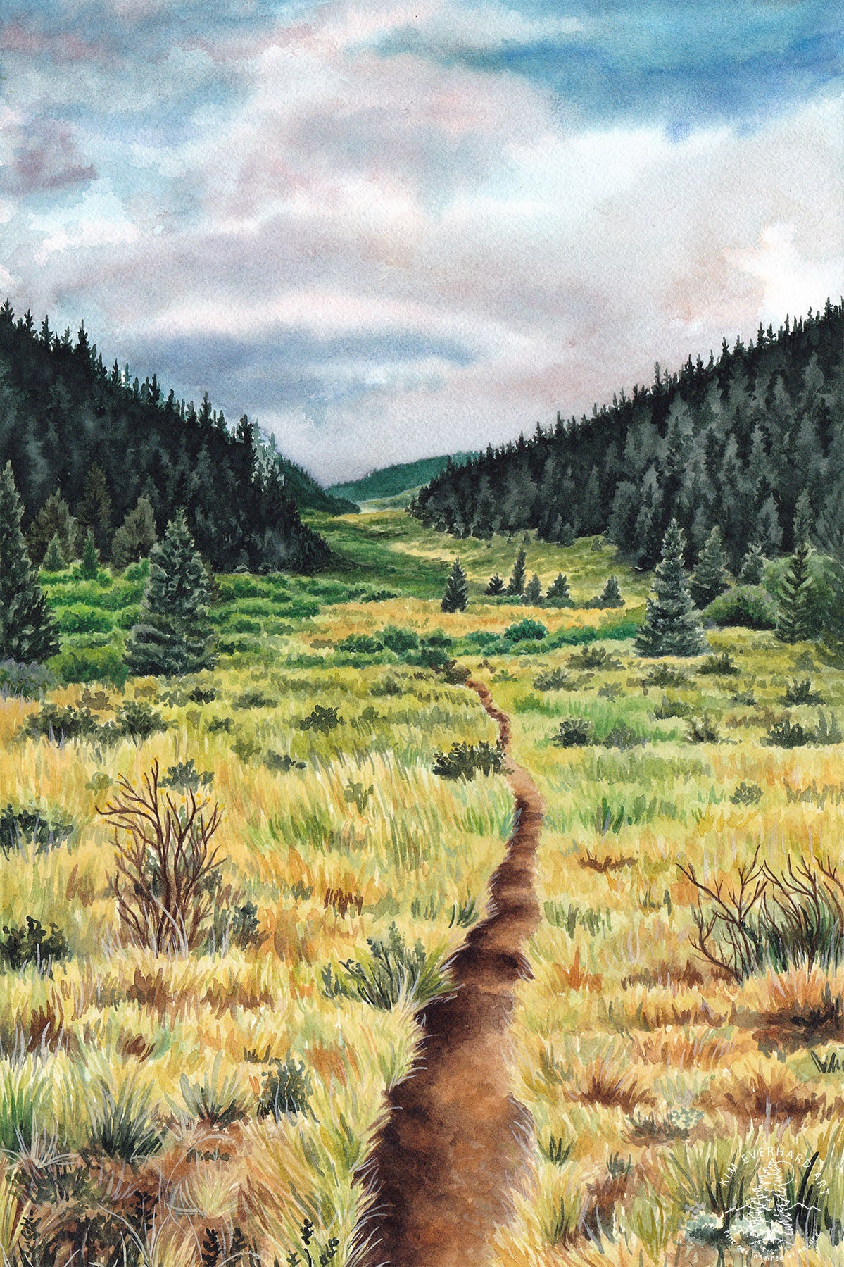 The Colorado Trail - Original Painting - 11x14" - Kim Everhard Art